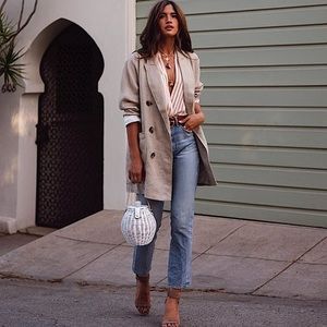 Zara linen coat blazer New with tags